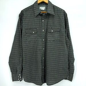 Wrangler Wrancher Pearl  Snaps Button Down long sleeve shirt